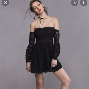 For Love and Lemons Jolene off shoulder dress